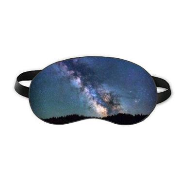 Imagem de Blue Dark Stars Clouds Sleep Eye Shield Capa para sombra noturna macia