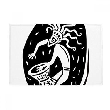 Imagem de DIYthinker Tapete de chão abstrato do antigo Egito Faraó Tapete antiderrapante para porta de banheiro