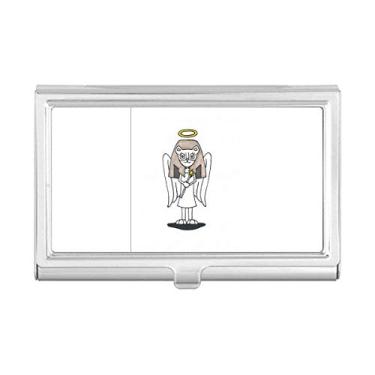 Imagem de Angel Bastet Wing Halo Star Porta-cartões de visita Carteira de bolso