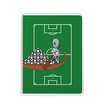 Imagem de Caderno de madeira Panamá para barco, mamãe, futebol, barco, capa de chiclete, diário de capa macia