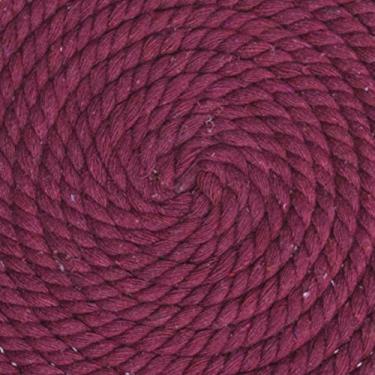 Imagem de Corda de algodão trançado natural West Coast Paracord – Corda artesanal – Corda tripla super macia e forte para esportes, decoração, artesanato, macramê, uso interno (3,5 cm x 1,8 m, branco, cinza, rosa)