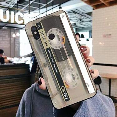 Imagem de Capa de telefone estilo retrô de fita cassete para Xiaomi mi 5 6 8 9 10 lite pro SE Mix 2s 3 F1 Max2 3, A6, para Xiaomi Mi 9