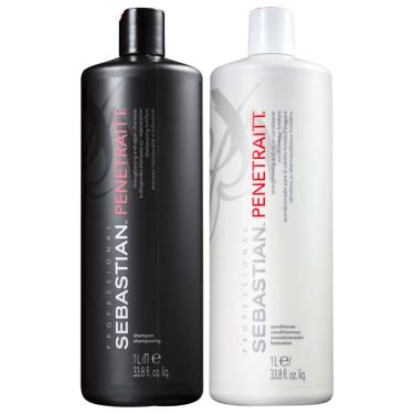 Imagem de Kit Sebastian Professional Penetraitt Duo Salon - Shampoo 1L + Condicionador 1L