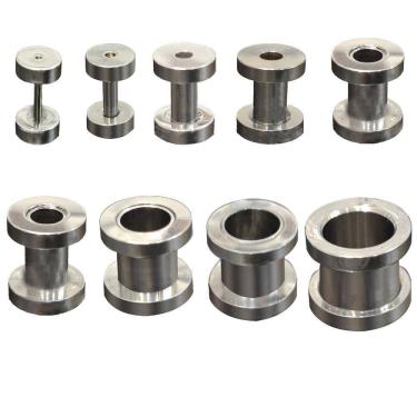 Imagem de Brincos Alargador Tamanho 1mm A 12mm Túnel Aço 1 Par
