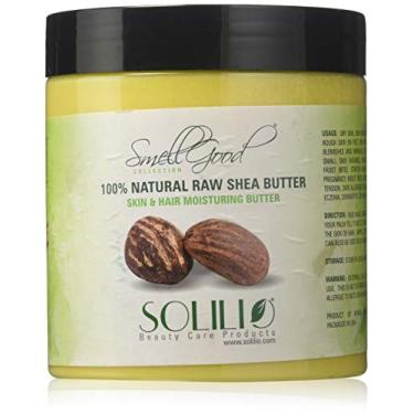 Imagem de Manteiga de karité pura africana 100% macia não refinada 473 g