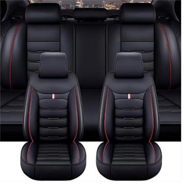 Imagem de Conjunto completo de capas de assento de carro para Audi TT (2 assentos) Roadster MK2 2007 2008 2009 2010 2011 2012 2013 2014, 5 assentos antiderrapantes à prova d'água respirável protetor de assento de couro acessórios