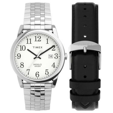 Imagem de Relógio Timex Easy Reader Classic, estojo de 38 mm, mostrador branco, masculino