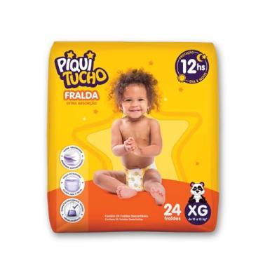Imagem de Fralda Descartável Infantil Extra Absorção Piquitucho para Bebê Hipoalergênico M/G/XG (X-Grande)