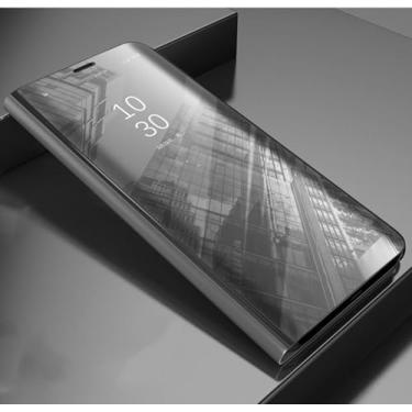 Imagem de Capa espelhada flip para Samsung Galaxy S20 FE S10 S9 S8 Plus Ultra S10E S7 Edge S6 Note 20 10 9 8 5 Lite 5G Capa de telefone, prata, para Note 10 Lite