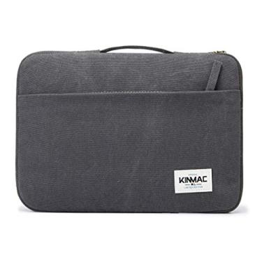 Imagem de Kinmac Capa protetora de 360° para laptop com alça para MacBook Pro 16 polegadas, 16 polegadas HP, Lenovo, Dell, ASUS, Acer Ultrabook e laptop empresarial (cinza)