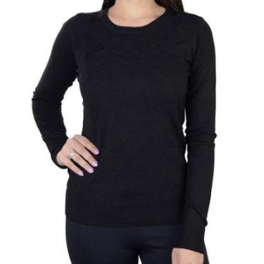 Imagem de Blusa Feminina Facinelli By Mooncity Tricot Preta - 651017-Feminino