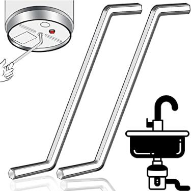 Imagem de Chave inglesa para descarte de lixo compatível com descarte de lixo InSinkErator para desengomagamento/trituração de alimentos e consertar triturador de lixo/reparo de lixo/desobstruir pia de cozinha, prata