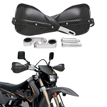 Imagem de Anxin Protetores de mão Dirt Bike para guidão universal de 7/20.3 cm 22 mm e 1 1/20.3 cm 28 mm para Sur Ron KLR650 DR650 DRZ400SM XT250 XR650L SX50 SX85 Supermoto Motocross Enduro ATV Pit - Fibra de