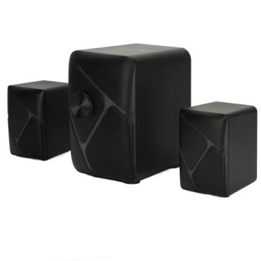 Imagem de Alto-falante de Mesa, de Alto-falantes Multimídia Com Subwoofer, Iluminação Colorida RSB, Graves Potentes, Portas de áudio e USB de 3,5 Mm, para PC, TV, Computador,