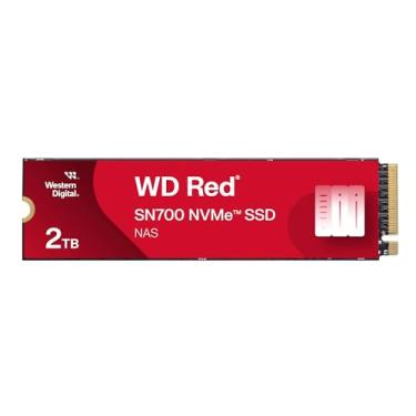 Imagem de Western Digital, SSD WD Red NAS SN700 2TB NVMe M.2 2280 (Leitura até 3400MB/s e Gravação até 2900MB/s)