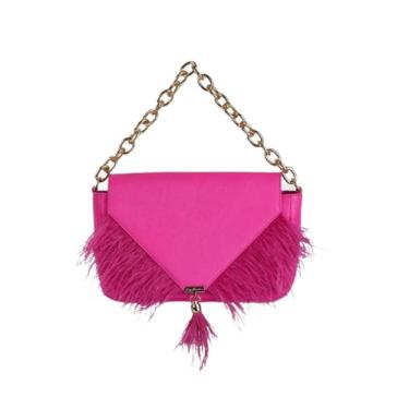 Imagem de Bolsa Média Envelope Plumas Rosa Luiza Barcelos