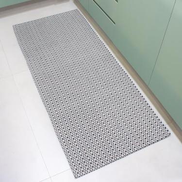 Imagem de Passadeira Tapete Cozinha 2,00m x 65cm Preto - Tapete Passadeira para Cozinha e Quarto