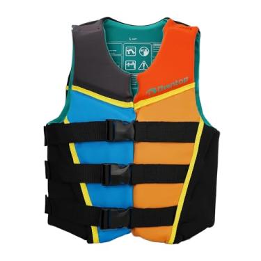 Imagem de Owntop Colete de natação juvenil de 34 a 56 kg, jaqueta de natação de neoprene infantil, fivelas ajustáveis, leve, treinamento de natação, passeios de barco, caiaque, esportes aquáticos