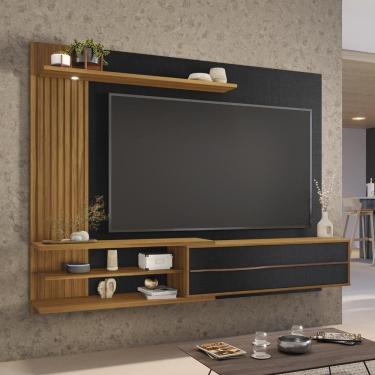 Imagem de Painel Para Tv Até 65 Polegadas 1 Porta Chicago Notável Preto/freijó