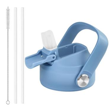 Imagem de Tonlinco Tampa de canudo para Hydroflask boca larga, tampa de canudo compatível com Hydro Flask 20 32 1,134 g boca larga tampa de canudo compatibilidade com a maioria das garrafas de água esportivas