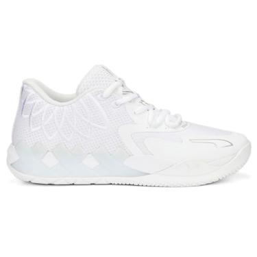 Imagem de PUMA Tênis de basquete feminino Mb.01 Lo - Branco - Tamanho 13 M