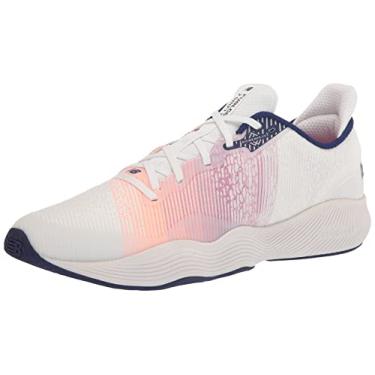 Imagem de New Balance Tênis masculino FuelCell Shift TR V1 Cross Trainer, Branco/azul vitória/laranja vibrante, 9 Wide