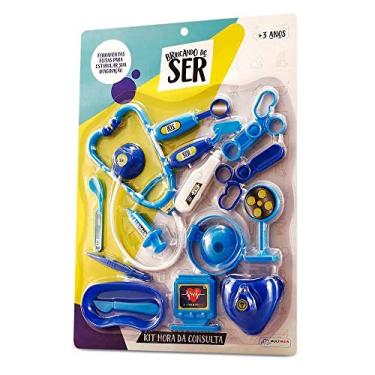 Imagem de Kit Médico Brinquedo Infantil Azul Multikids Br598