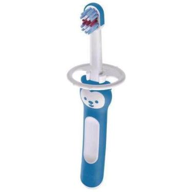 Imagem de Escova De Dente Mam Baby`S Brush Azul  2 Unidades  6M+