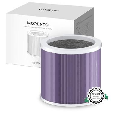 Imagem de MORENTO Filtro de substituição para purificador de ar genuíno HY1800, filtro HEPA Ture para purificador de ar HY1800, carbono ativado por eficiência, 1 pacote, versão fumê