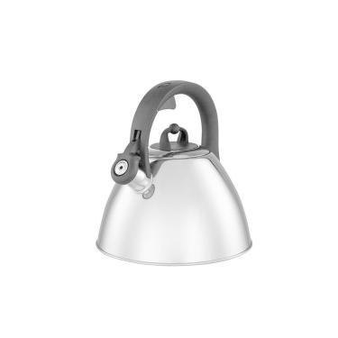 Imagem de Chaleira De Inox Com Apito Brinox 3 L Jasmin Com Indução Metalizada Inox