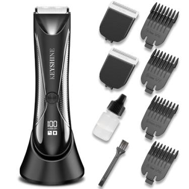 Imagem de 2 in 1 Groin Hair Trimmer & Body Groomer for Men, Ball Shaver with 2 Different Replaceable Ceramic Blades Specifically Designed to Balance Safety and Sharpness, Keep Your Groin & Body Trim Neat Clean