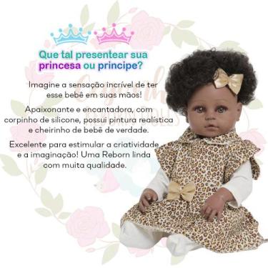 Imagem de Bebê Reborn Menina Negra Com Lindo Enxoval Pode Dar Banho - Cegonha Re