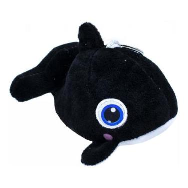 Imagem de Chaveiro Chaveirinho Baleia Orca Fofinha Preta - 15cm - Fofy Toys, DD-