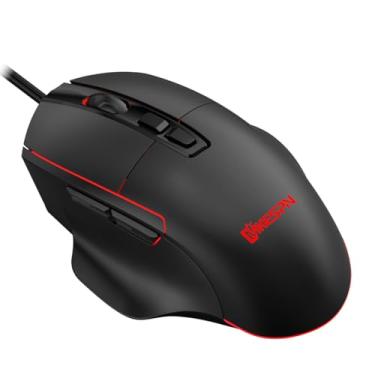 Imagem de LYXLOVERI Mouse para jogos RGB x11, programável, design ergonômico, 7200 DPI, 4 modos de retroiluminação radiante, controle de alta precisão, mouse para jogos USB para computador, laptop, PC para
