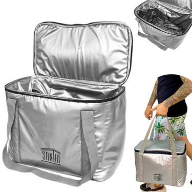 Imagem de Bolsa Térmica 30 Litros Grande Cooler Cerveja Bebidas Lanche Viagem Pr