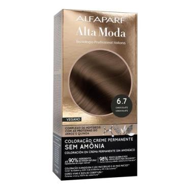 Imagem de Coloração Creme Permanente Alfaparf Alta Moda Vegano Sem Amônia 6.7 Ch
