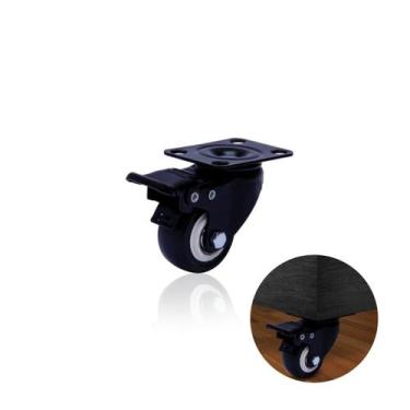 Imagem de Rodizio Giratório Roda 50mm Com Freio E Rolamento Preto - Colson, Pret