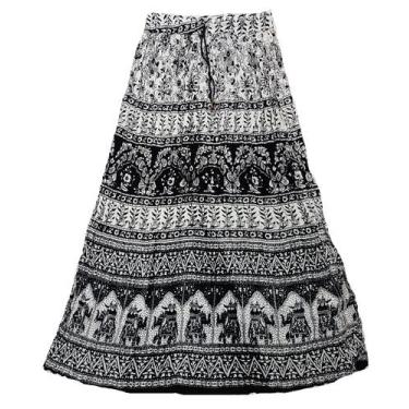 Imagem de Saia Indiana Maia Cigana Rodada Longa Vários Modelos E Cores - Bali, P