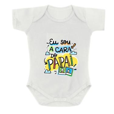 Imagem de Body 100% bebe frase cara do papai - Pedaço de Pano Baby, P