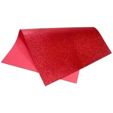 Imagem de EVA Glitter 40x60cm C/5FLS Vermelho Make+