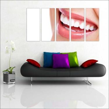 Imagem de Quadro Decorativo Consultórios Odontológicos Dentista 5 Peças GG4 - Vi