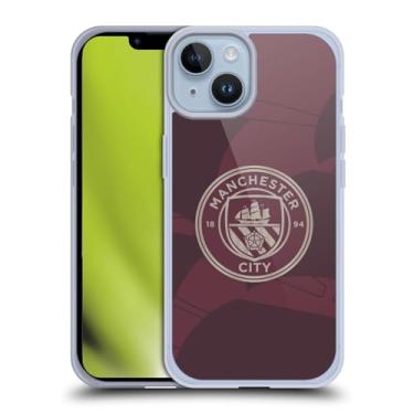 Imagem de Head Case Designs Capa de gel macia oficialmente licenciada pelo Manchester City Man City FC Third 2024/25 para iPhone 14 da Apple