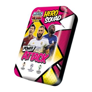 Imagem de Match Attax 2021-22 Topps UEFA Champions League - Power Attack Mega Tin (70 Cards + 3 LE Power Attack + LE Messi, Neymar, Mbappe)