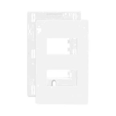 Imagem de Placa 4x2 C/ Suporte P/ 2 Módulos Separados Branco INFINITI 21473 - Ma