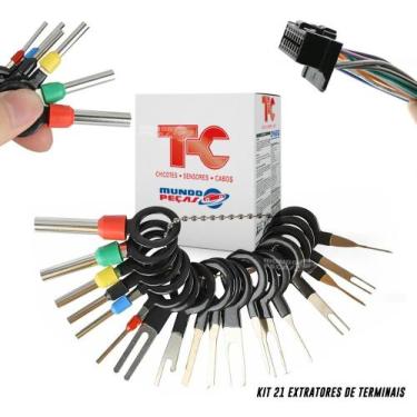 Imagem de Ferramenta Extrator Fiação Elétrica Conector Terminal 21 Pçs - TC CHIC
