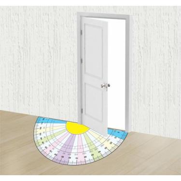 Imagem de Adesivo Transferidor para Porta de Escolas Adesivo p/ Pisos - Colakoal