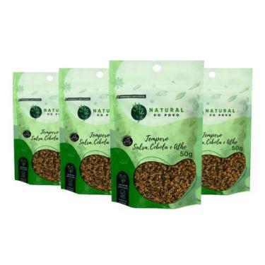 Imagem de  kit 4 Mix Alho, Cebola E Salsa Desidratado Premium Pouch 50g - Natura