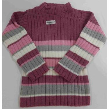 Imagem de Básica Lã Blusa Frio Inverno Menina Tam 2 4 6 Infantil 959 - BLUE MACA