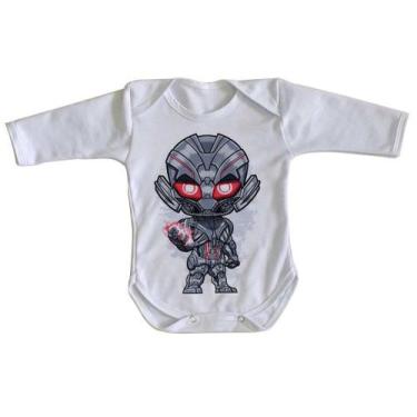 Imagem de body nenê criança roupa bebê manga longa Ultron - Empório Dutra, G   (