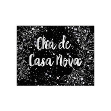 Imagem de Painel de Festa Horizontal 1,55 X 1,20 - Chá de Casa Nova Efeito Brilh